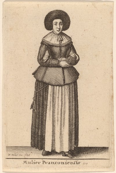 Mulier Franconiensis von Wenceslaus Hollar