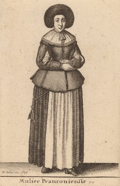 Mulier Franconiensis, 1643 von Wenceslaus Hollar