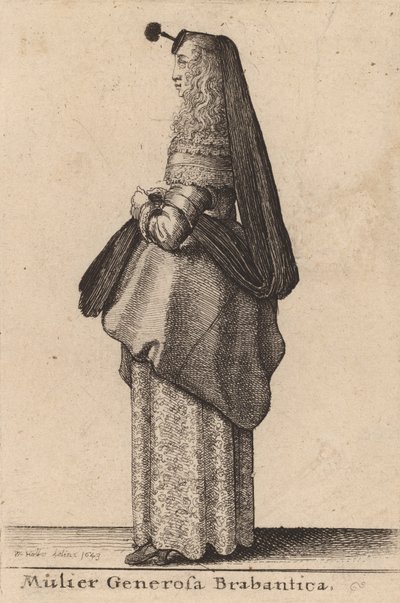 Mulier Generosa Brabantica von Wenceslaus Hollar