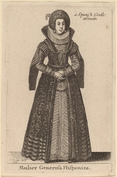 Edle spanische Frau von Wenceslaus Hollar