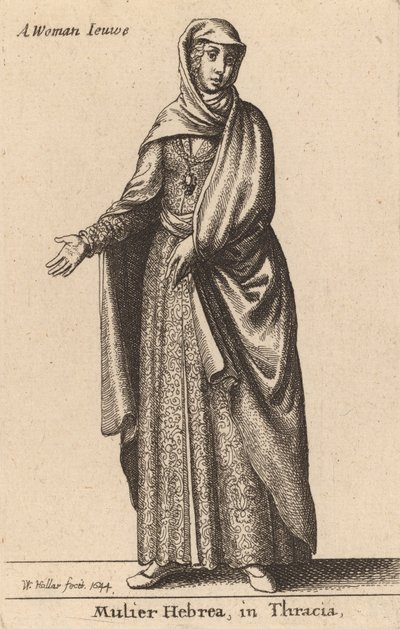 Mulier Hebrea in Tracia von Wenceslaus Hollar