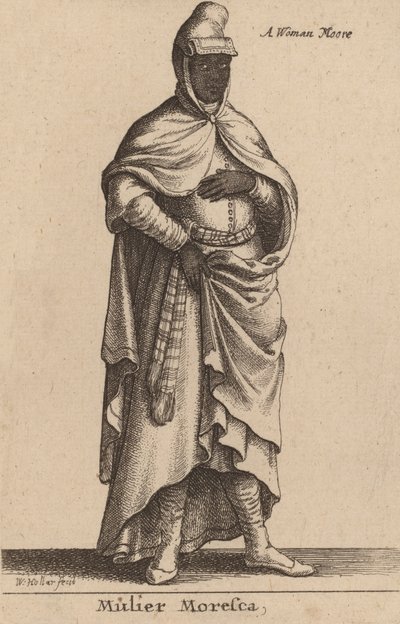 Mulier Moresca von Wenceslaus Hollar