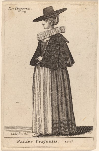 Mulier Pragensis von Wenceslaus Hollar