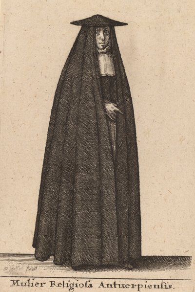 Mulier Religiosa Antuerpiensis von Wenceslaus Hollar