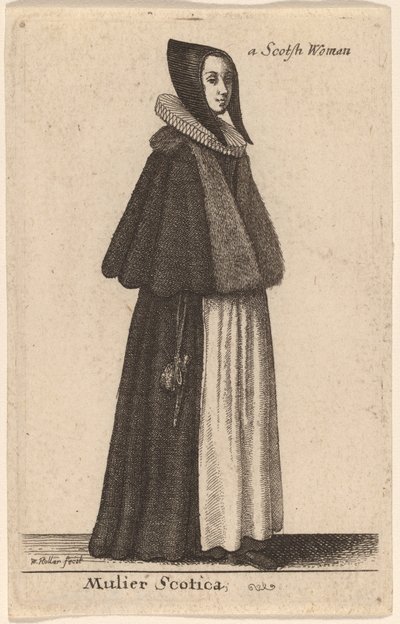 Mulier Scotica von Wenceslaus Hollar