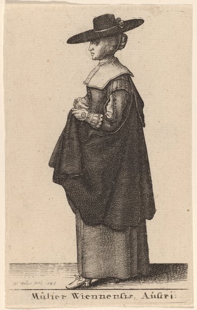 Mulier Wiennensis Austri von Wenceslaus Hollar