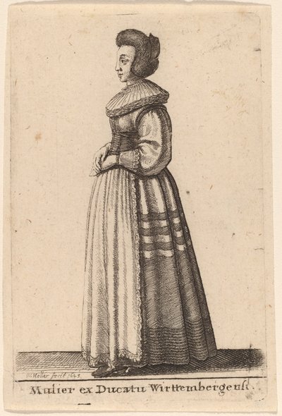 Frau aus dem Herzogtum Württemberg von Wenceslaus Hollar