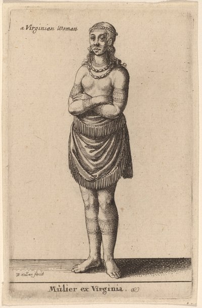 Frau aus Virginia von Wenceslaus Hollar