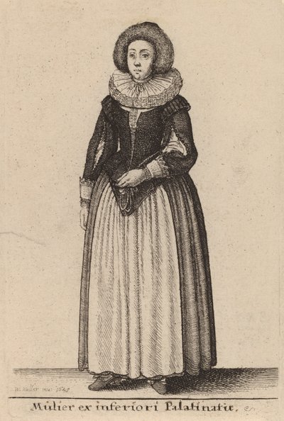 Frau aus dem unteren Pfalz, 1643 von Wenceslaus Hollar