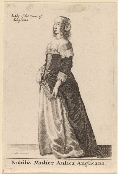 Nobilis Mulier Aulica Anglicana von Wenceslaus Hollar