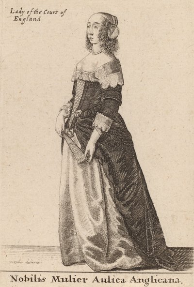 Nobilis Mulier Aulica Anglicana, 1643 von Wenceslaus Hollar