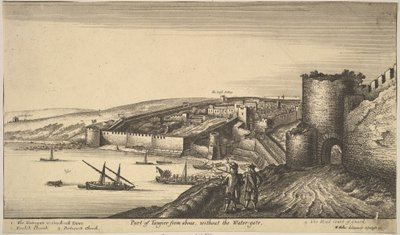 Teil von Tanger von oben, 1670 von Wenceslaus Hollar