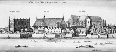 Teil der Stadt Westminster, 1647 von Wenceslaus Hollar