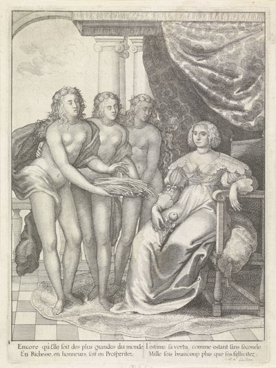 Porträt von Amalia van Solms von Wenceslaus Hollar