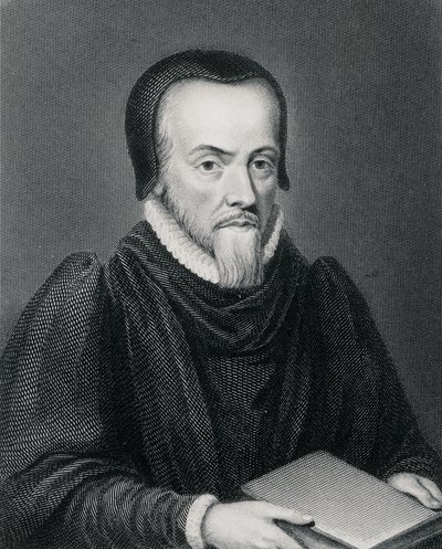Richard Hooker (ca. 1554-1600), graviert von Edward Finden von Wenceslaus Hollar