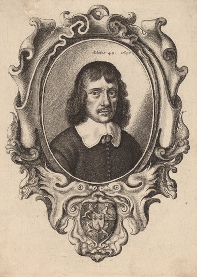 Selbstporträt, 1647 von Wenceslaus Hollar
