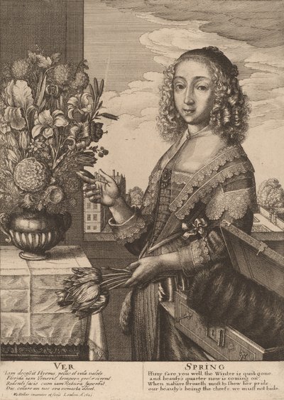 Frühling, 1641 von Wenceslaus Hollar