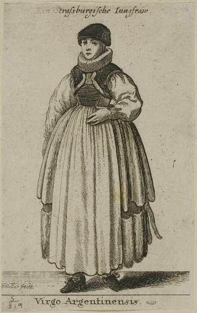 Straßburger Frau von Wenceslaus Hollar