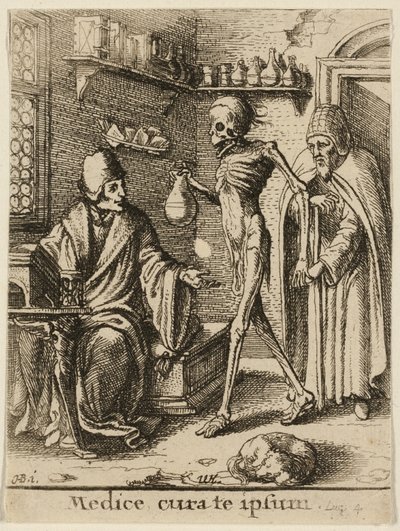 Der Arzt und der Tod von Wenceslaus Hollar