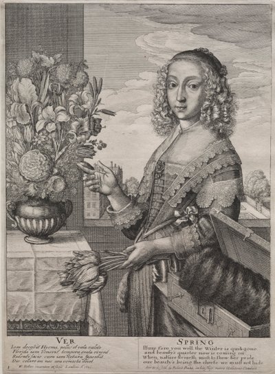 Die vier Jahreszeiten: Frühling, 1641 von Wenceslaus Hollar