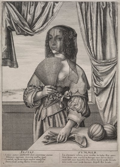 Die vier Jahreszeiten: Sommer von Wenceslaus Hollar
