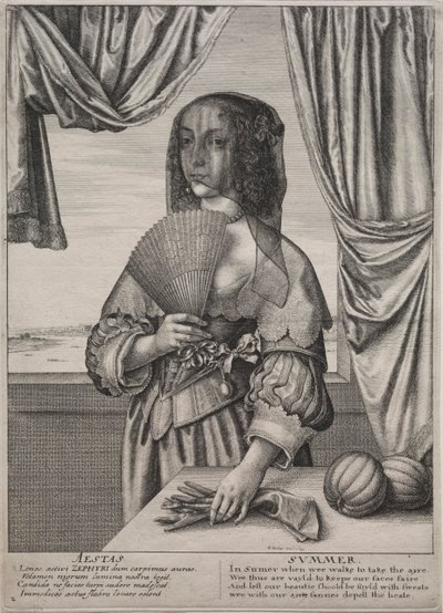 Die vier Jahreszeiten: Sommer, 1641 von Wenceslaus Hollar