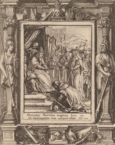 Der Papst, 1651 von Wenceslaus Hollar