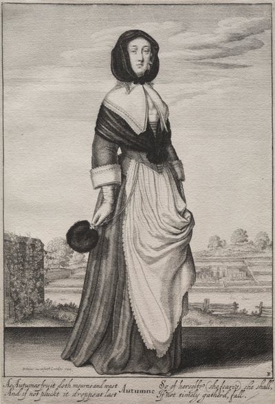 Die Jahreszeiten: Herbst von Wenceslaus Hollar