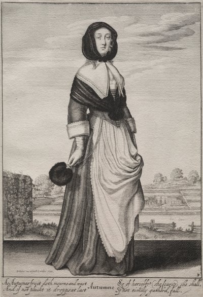Die Jahreszeiten: Herbst, 1643-1644 von Wenceslaus Hollar