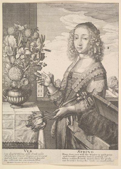 Ver - Frühling Dreiviertellänge Jahreszeiten von Wenceslaus Hollar
