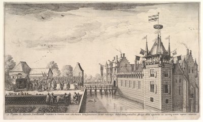 Besuch bei A. Roelants, 1650 von Wenceslaus Hollar