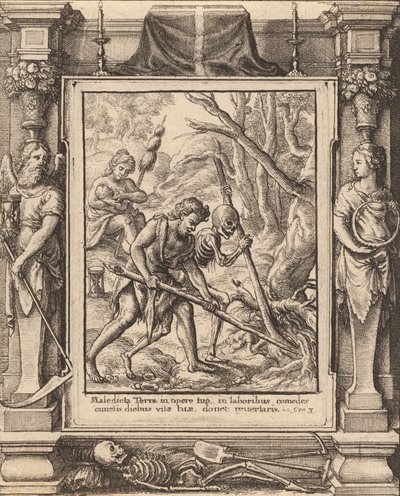 Als Adam grub, 1651 von Wenceslaus Hollar