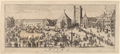 Winter: Der Paradeplatz von Wenceslaus Hollar
