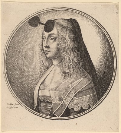 Frau aus Antwerpen von Wenceslaus Hollar