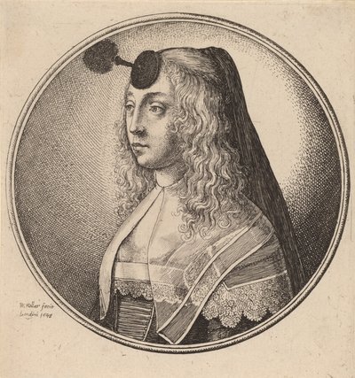 Frau von Antwerpen, 1643 von Wenceslaus Hollar