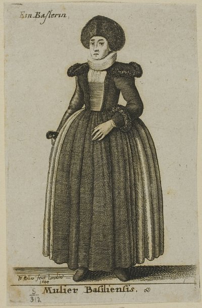 Frau aus Basel von Wenceslaus Hollar