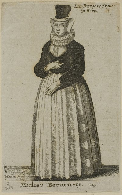 Frau von Bern von Wenceslaus Hollar