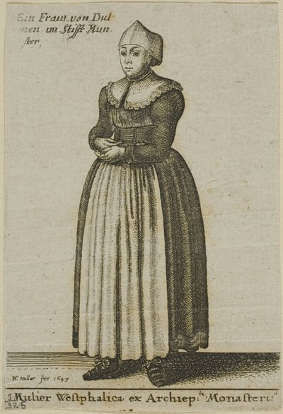 Frau aus Westfalen von Wenceslaus Hollar