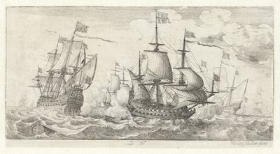 Seeschlacht von Wenceslaus Hollar