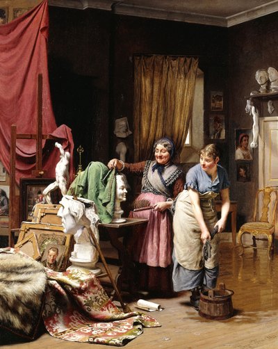 Im Atelier, 1882 von Wenzel Ulrik Tornoe