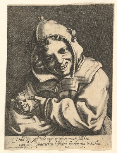 Lachender Narr, ca. 1612 von Werner Jacobsz. van den Valckert