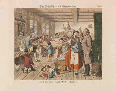 Schullehrer als Handwerker, 1825 von Wiessner