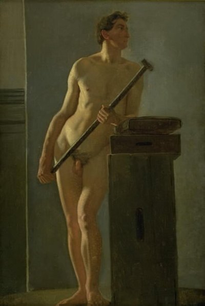 Männliches Modell von Wilhelm Bendz