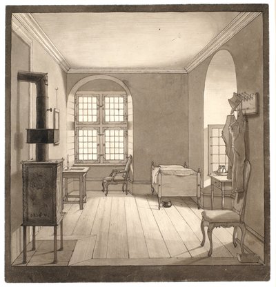 Zimmer im Odense Konvent der Edlen Jungfrauen von Wilhelm Bendz