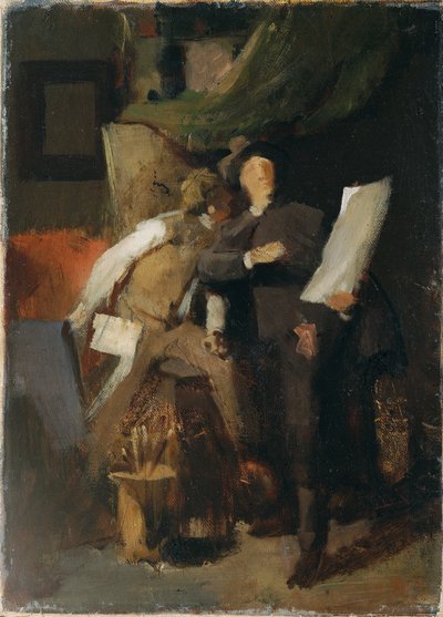 Die Kritiker von Wilhelm Maria Hubertus Leibl