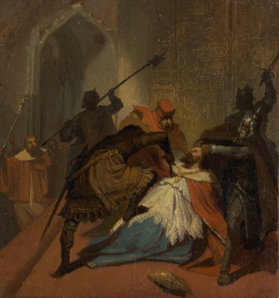 Ermordung eines Kardinals von Wilhelm Lindenschmit der Jüngere