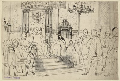 Christian IV vor Gericht von Wilhelm Marstrand