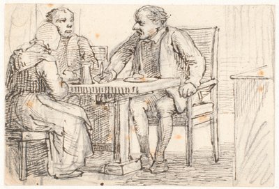Eine Unterbrechung beim Essen der Bauern von Wilhelm Marstrand