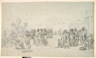 Ein Tanz im Freien auf Ischia von Wilhelm Marstrand