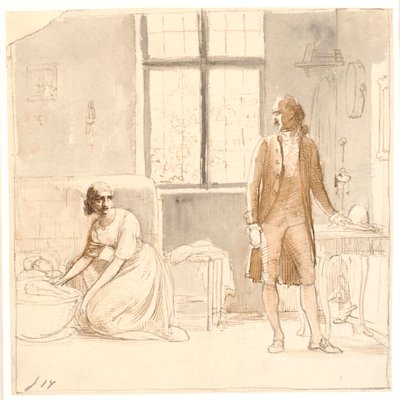 Goethe bei der Witwe in Rom von Wilhelm Marstrand